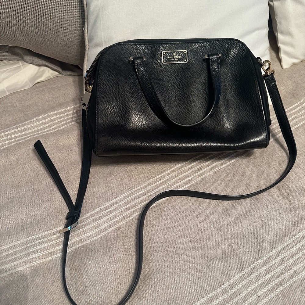 Kate Spade Black Leather Satchel